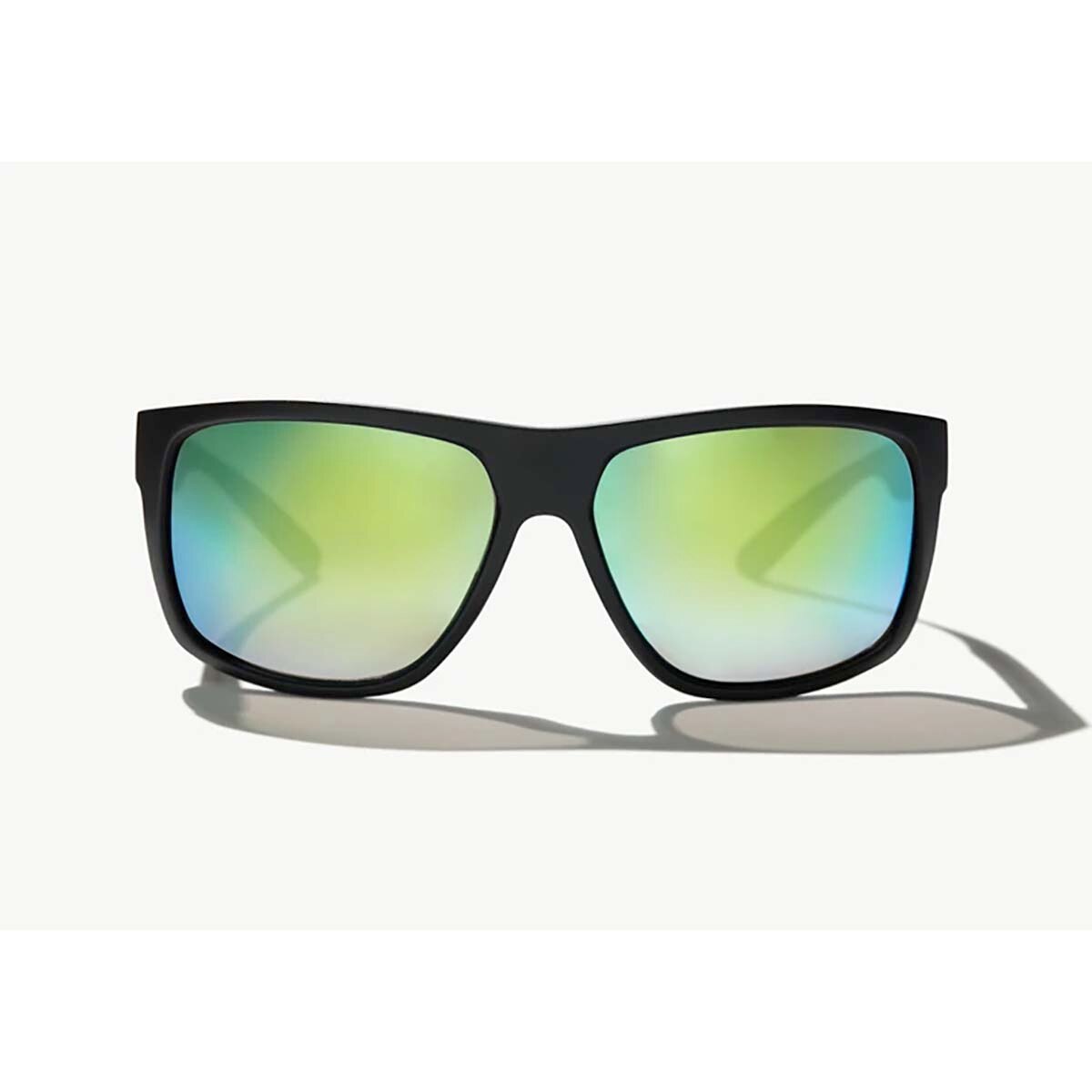 Bajio Boneville Sunglasses Polarized in Black Matte with Green Glass